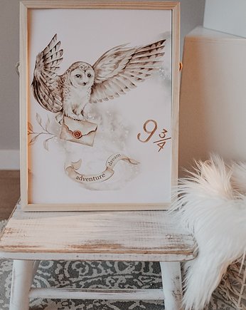 PLAKAT "Magia" SOWA  29,7CM X 42CM, KOCYKOMANIA