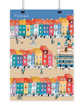 Plakat Poznań Kamieniczki, LOVE POLAND DESIGN