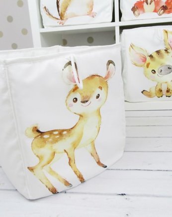 Pojemnik na zabawki z Leśną Sarenką, Enitka Sweet Baby Room