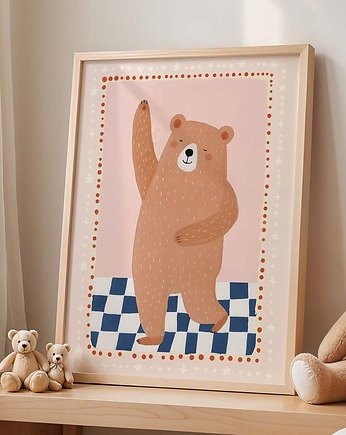 Plakat Miś Gustaw - Plakaty Na Ścianę Dla Dzieci, Dekoracjan