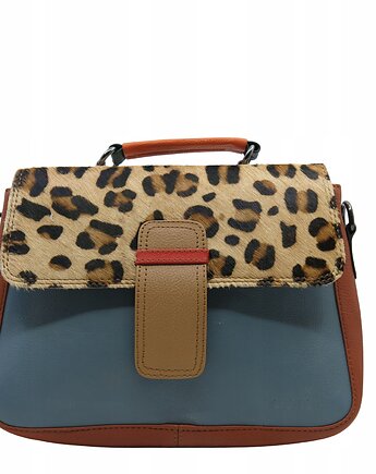 Torebka damska klasyczna skórzana z rączką regulowany pasek OLIVKA, Olivka Warsaw