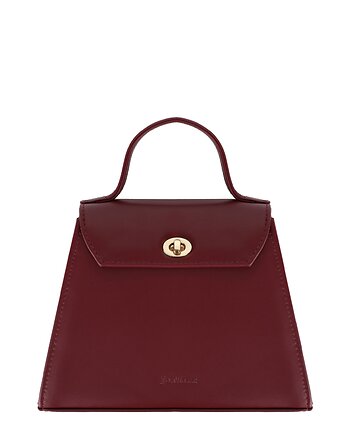 Torebka skórzana MELANIE - BURGUND, JO MAXX