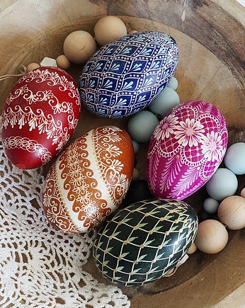 Pisanki tradycyjne kolorowe, MonDu