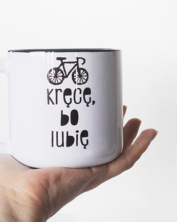 Kręce bo lubię z imieniem, kubek dla rowerzysty, Sowia Aleja