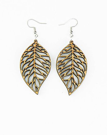 Drewniane kolczyki LEAFS NO 1 Aniegre, bewood