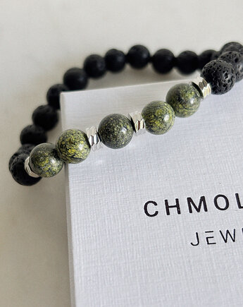 Bransoletka  męska Serpentynit, Chmolowska Jewellery