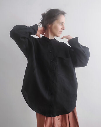 100% len koszula oversize BLACKSTAR, madebyjokpa