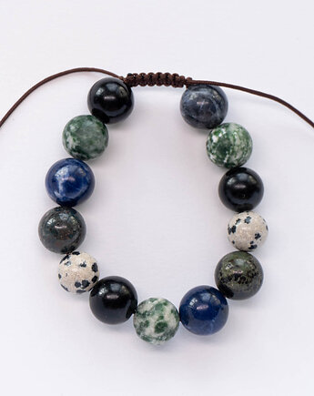 Bransoletka z dużych kamieni, Flow handmade