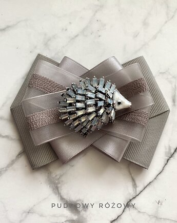 Brosza z cudnym Jeżem z kryształków  New Jesień, Pudrowy Różowy