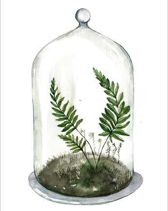 Las pod kloszem print  30x40 cm, Margo Hupert