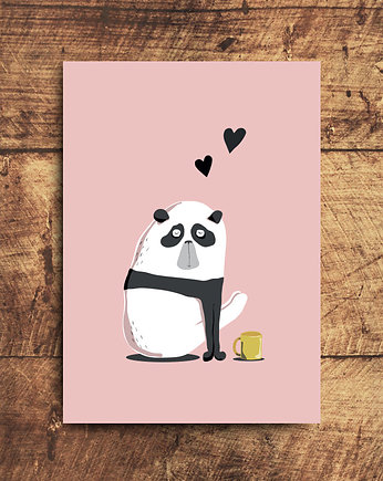 Kartka pocztowa - Panda, Karka