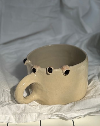 Unikatowy kubek ceramiczny, Clay Grandma