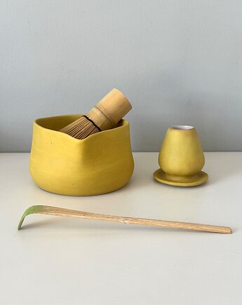 Zestaw do matcha (matchawan + stojak), bien.ceramics