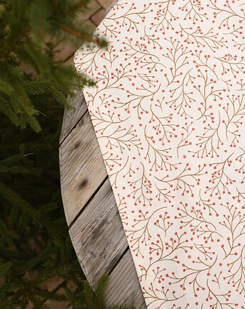 Świąteczny bieżnik z motywem jarzębiny, Kokondesign