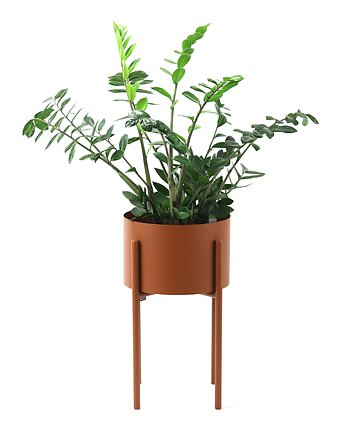 Kwietnik Metalowy MOYENE 55cm Miedziany, JAKPOLDESIGN