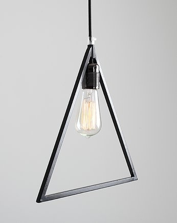 Lampa wisząca geometryczna trójkąt Triam - biała czarna, CustomForm
