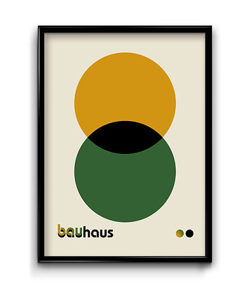 Plakat Bauhaus Green No.1, OSOBY - Prezent dla taty
