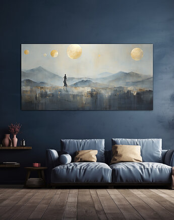 Księżyce Diuny - Plakat - Impresjonizm, Loft, Minimalizm, Black Sapphire Art