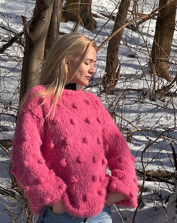 Sweter oversize, Swetry na drutach