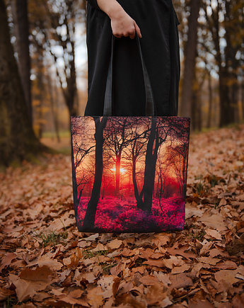 Torba shopper na zakupy wodoodporna ZACHÓD SŁOŃCA, Kras_anka
