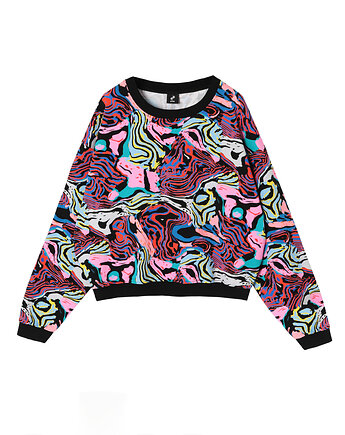 Fika - Kolorowa wzorzysta bluza, ZNA