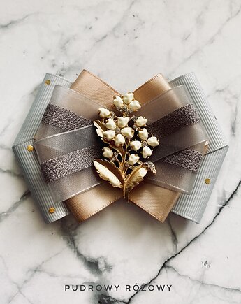 Kolekcja Kwiatowa Brosza z kwiatami, Pudrowy Różowy