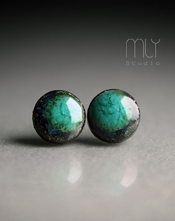 Kolczyki ceramiczne Mini Alga 6mm, Magda Łysiak