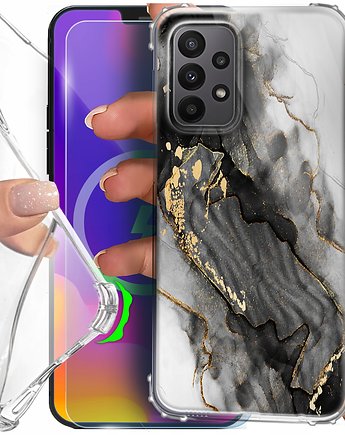 Etui do Samsung A23 i A23 5G pancerne case Anti-shock silikon + SZKŁO 9H, OSOBY - Prezent dla koleżanki