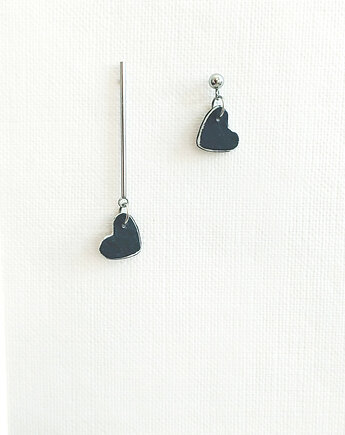 Kolczyki ceramiczne asymetryczne Wabi sabi Style #4, galeria nuit