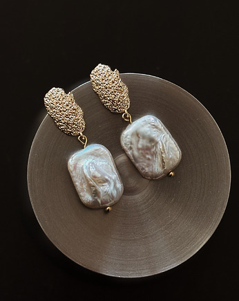 Kolczyki pozłacane z Perłami, Chmolowska Jewellery