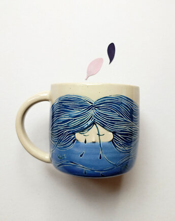 Kubek ceramiczny smutna panienka, Ryte Gary