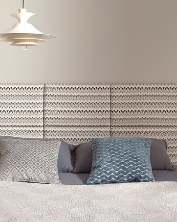 Zagłówek modułowy made for bed żakard  zygzak, made for bed