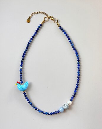 Naszyjnik Kurka Hen z lapis lazuli, Konevka store