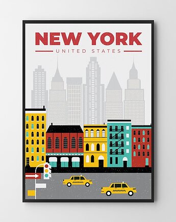 NYC New York Nowy Jork - plakat/ilustracja, HOG STUDIO