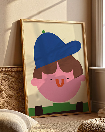 Plakat Chłopiec w czapce, MUKI design