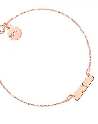 Bransoletka z konstelacją Lwa z różowego złota, SOTHO