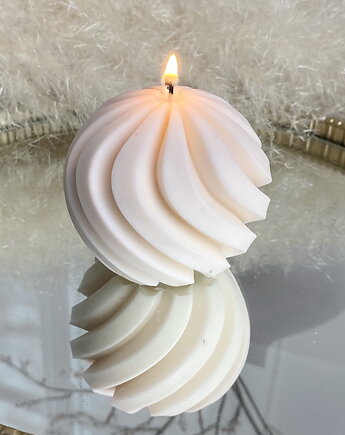 Świeca ekologiczna sojowa dekoracyjna "Twisted " 83x70mm, Coccola JEWELLERY