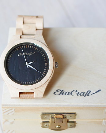 Drewniany zegarek na bransolecie PURE, EkoCraft