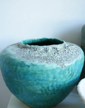 Duży wazon z kolekcji LAGUNA szeroki, Joanna Serafin design