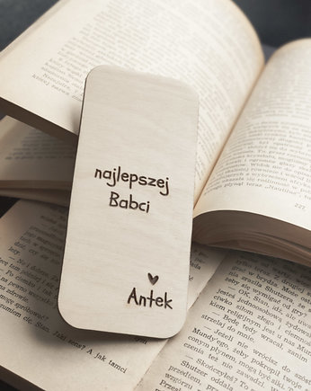 Zakładka do książki z podpisem wnuczków, Winietka dekoruje