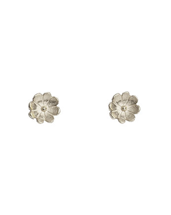 Kolczyki drobne kwiaty #2/ srebrne, OSOBY - Prezent dla koleżanki