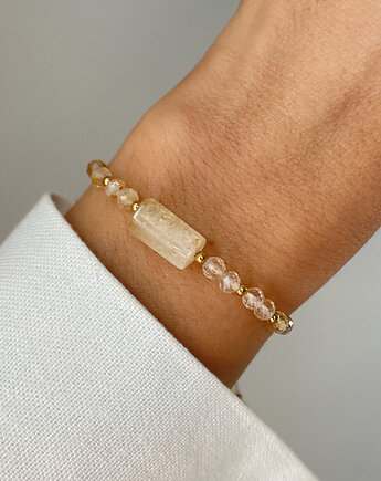 Bransoletka na nici z cytrynem - dobrobyt, Bring Biżuteria