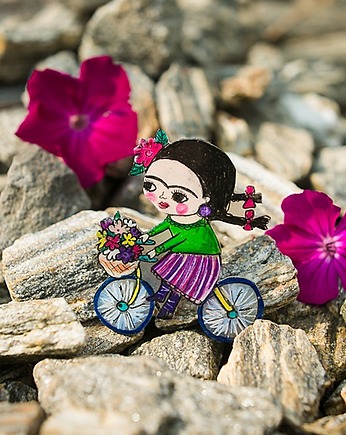 Frida na rowerze, Pintura