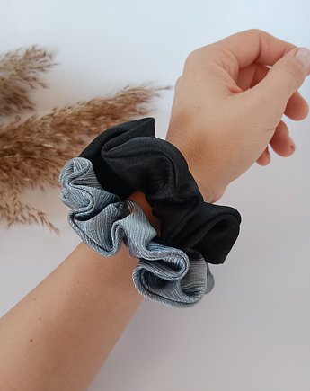 Jedwabne scrunchie, gumka do włosów - zestaw 2 scrunchie, Tullale