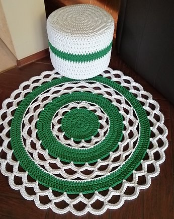 Dywan ażurowy ze sznurka bawełnianego 100cm, MISZ MASZ Dorota Tyszko