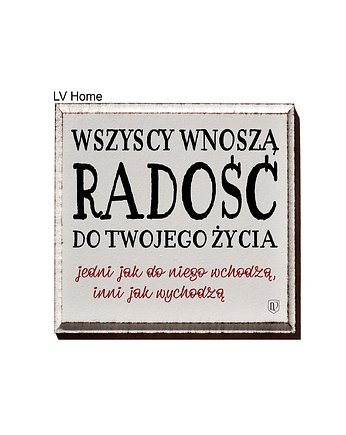 Tabliczka z napisem, LV Home