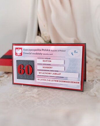 Śmieszna kartka urodzinowa dla mężczyzny 60 lat, Osobiste Prezenty