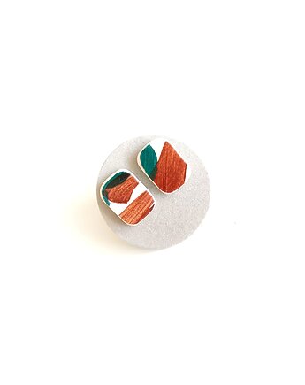 Kolczyki ceramiczne Włocławek, biżuteria z talerzy