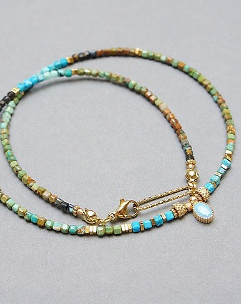 Turkus vol. 37 /choker/ 14.06.25 naszyjnik - Szlachetna kolekcja, KiKa pracownia