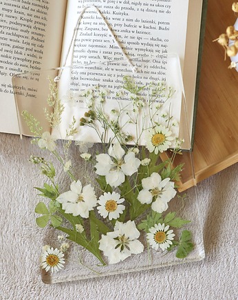 Obrazek z naturalnymi kwiatami w żywicy epoksydowej, Floral Home